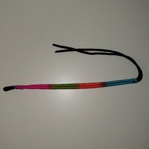 Multicolored Woven Tie On Surf Bracelet